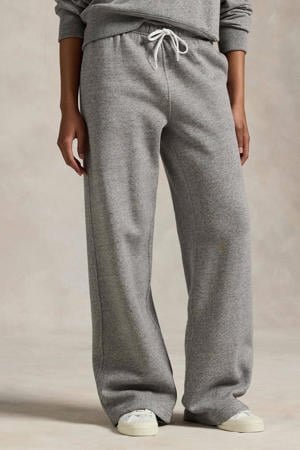 straight high waist broek grijs