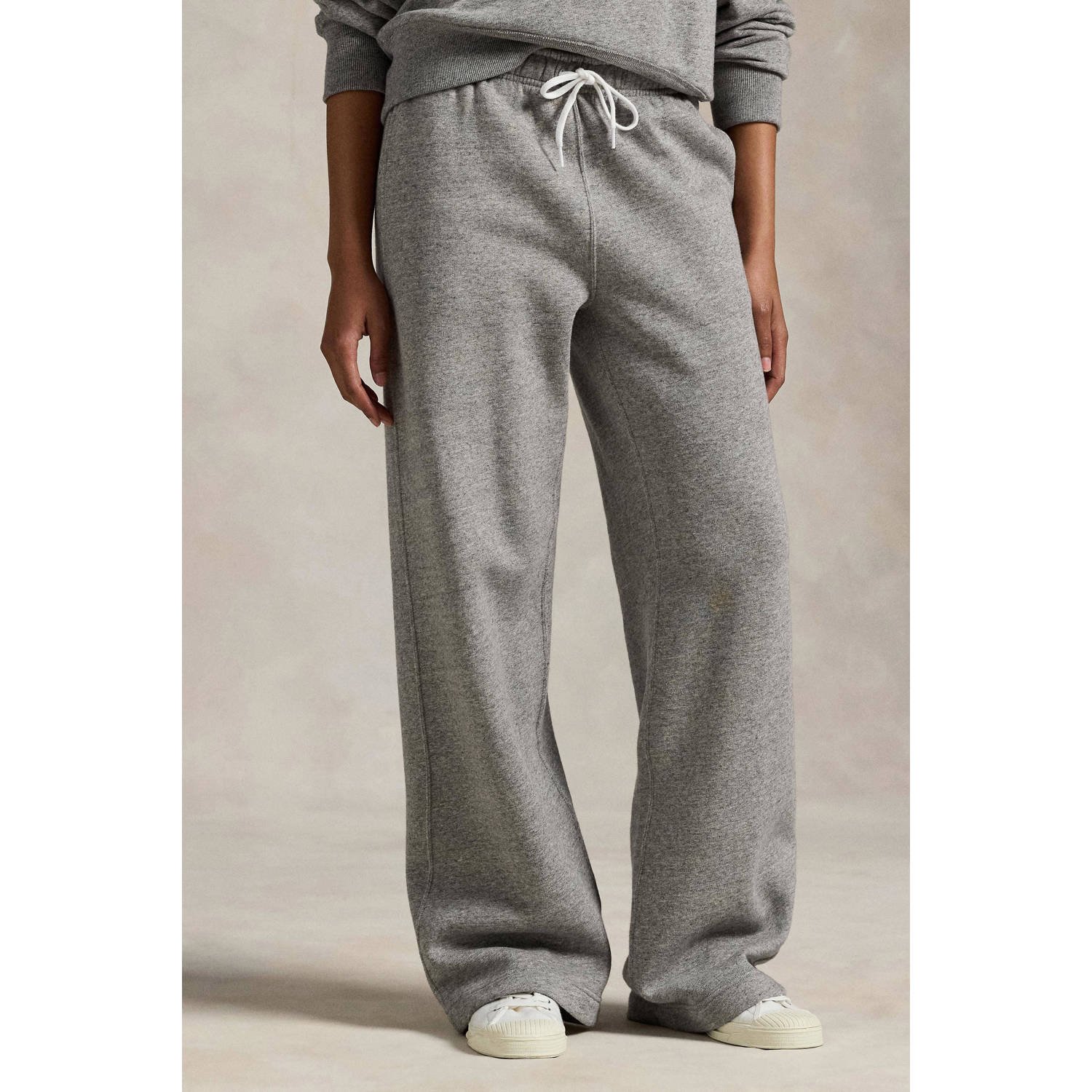 POLO Ralph Lauren straight high waist broek grijs