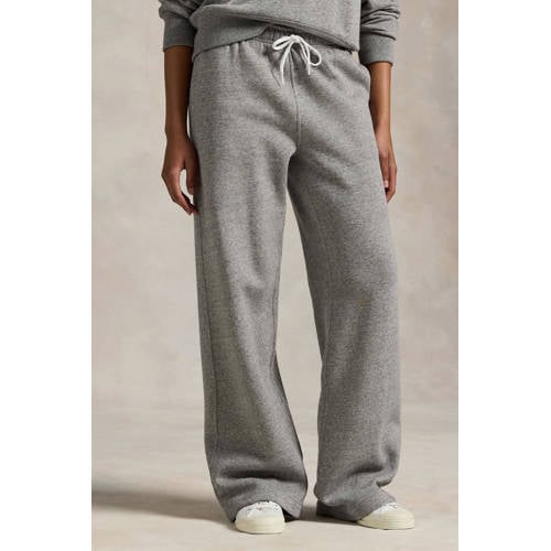 Polo Ralph Lauren straight high waist broek grijs afbeelding