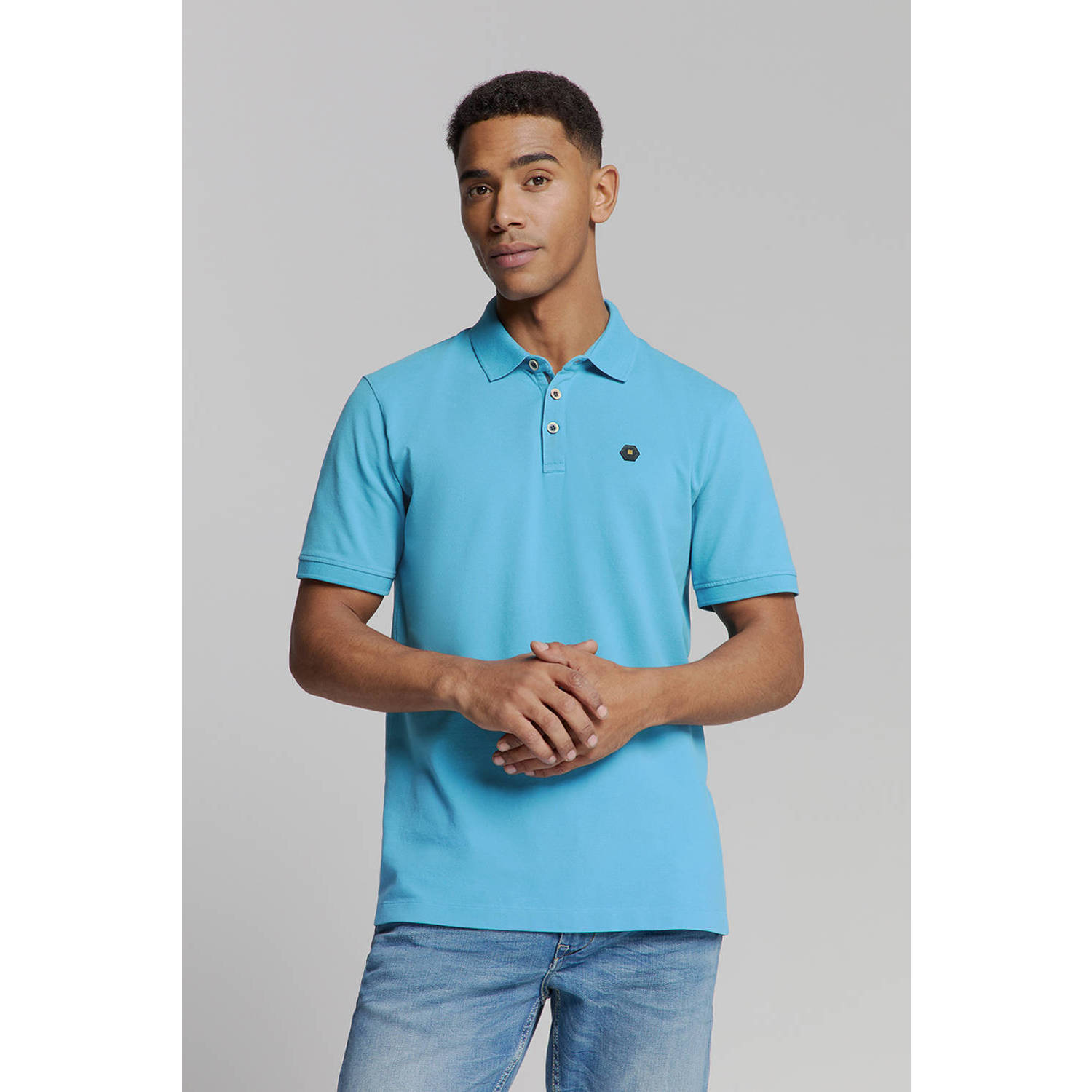 No Excess regular polo blauw