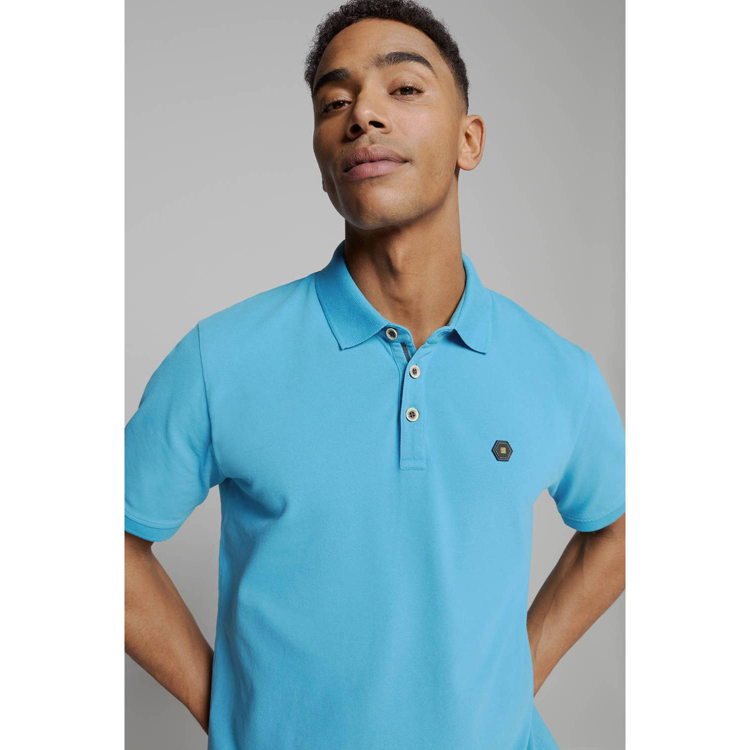 No Excess regular polo blauw