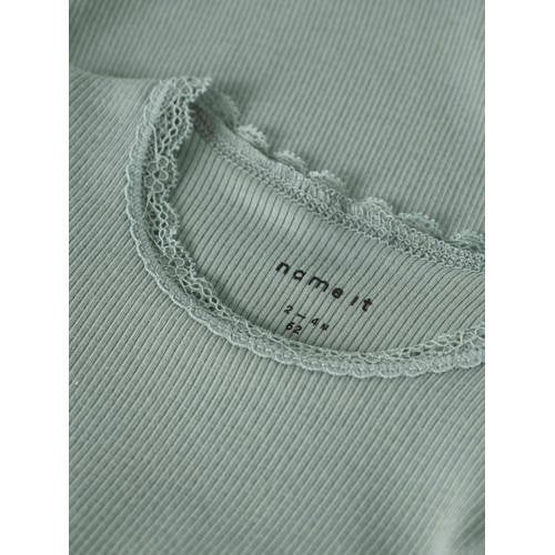 NAME IT BABY romper grijsgroen afbeelding