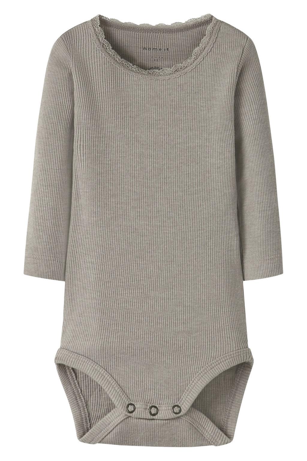 NAME IT BABY romper grijs