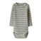 NAME IT BABY romper donkerbruin/ecru