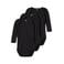 NAME IT BABY romper - zwart (set van 3)