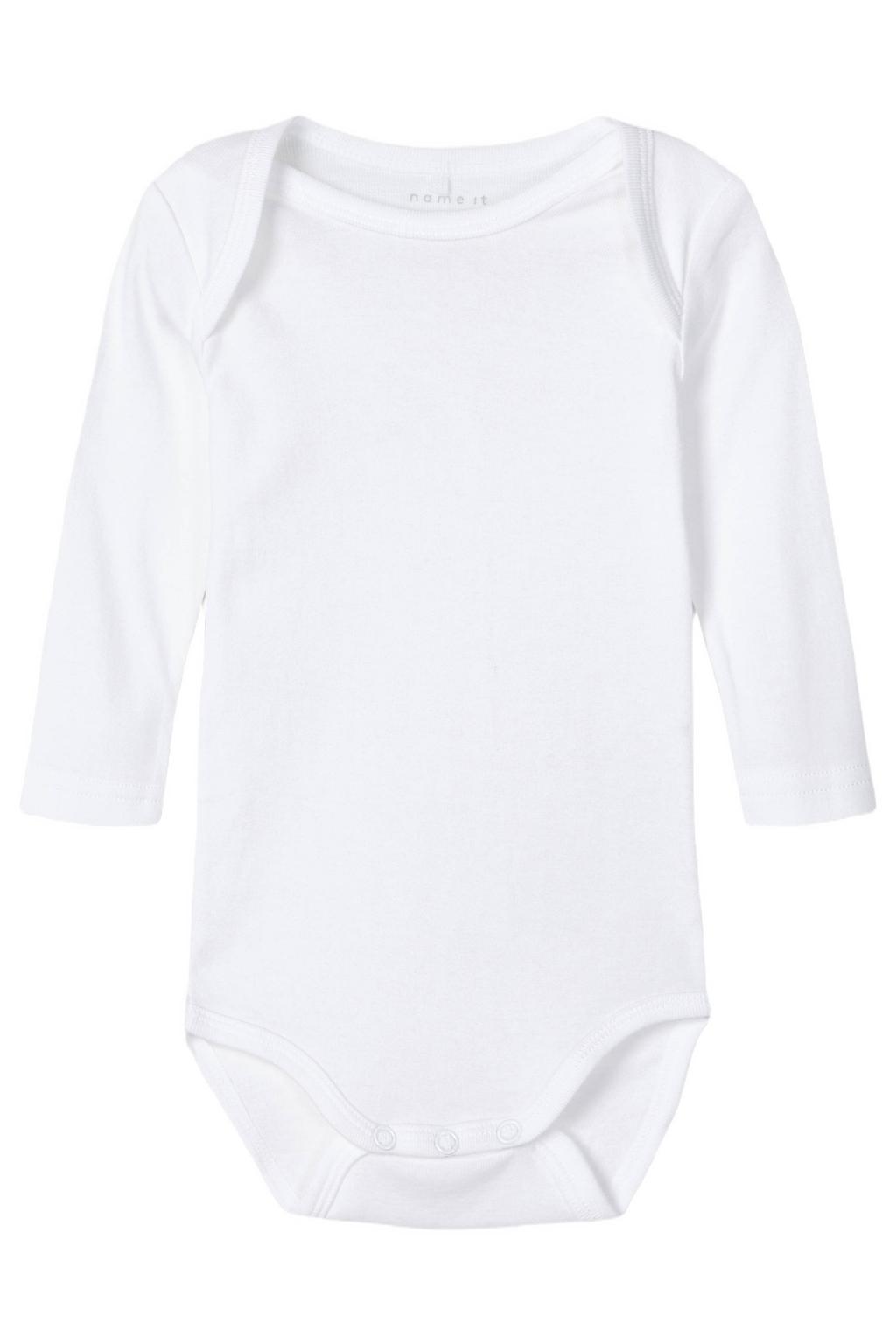 NAME IT BABY romper - wit (set van 3)