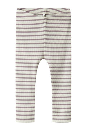 super skinny babybroek lila/ecru