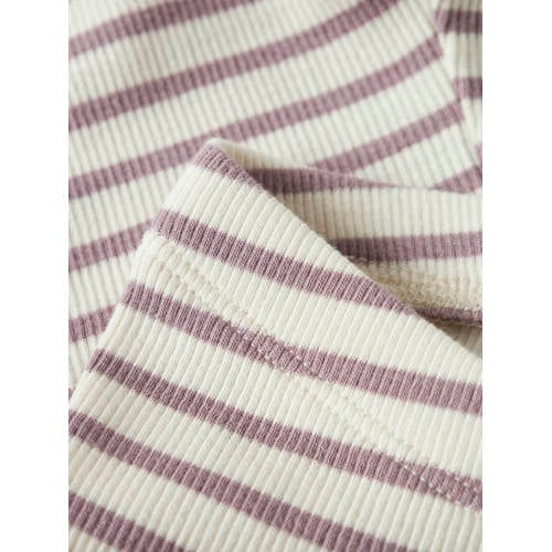 NAME IT BABY super skinny babybroek lila/ecru afbeelding