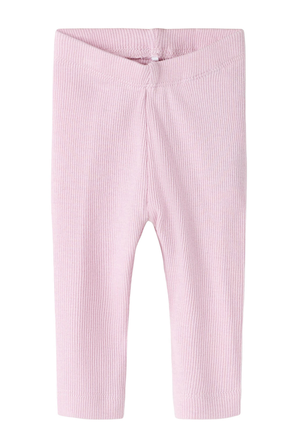 Roze NAME IT BABY skinny babybroek van stretchkatoen met regular waist, elastische inzet en melée print