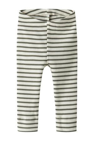 super skinny babybroek olijfgroen/ecru
