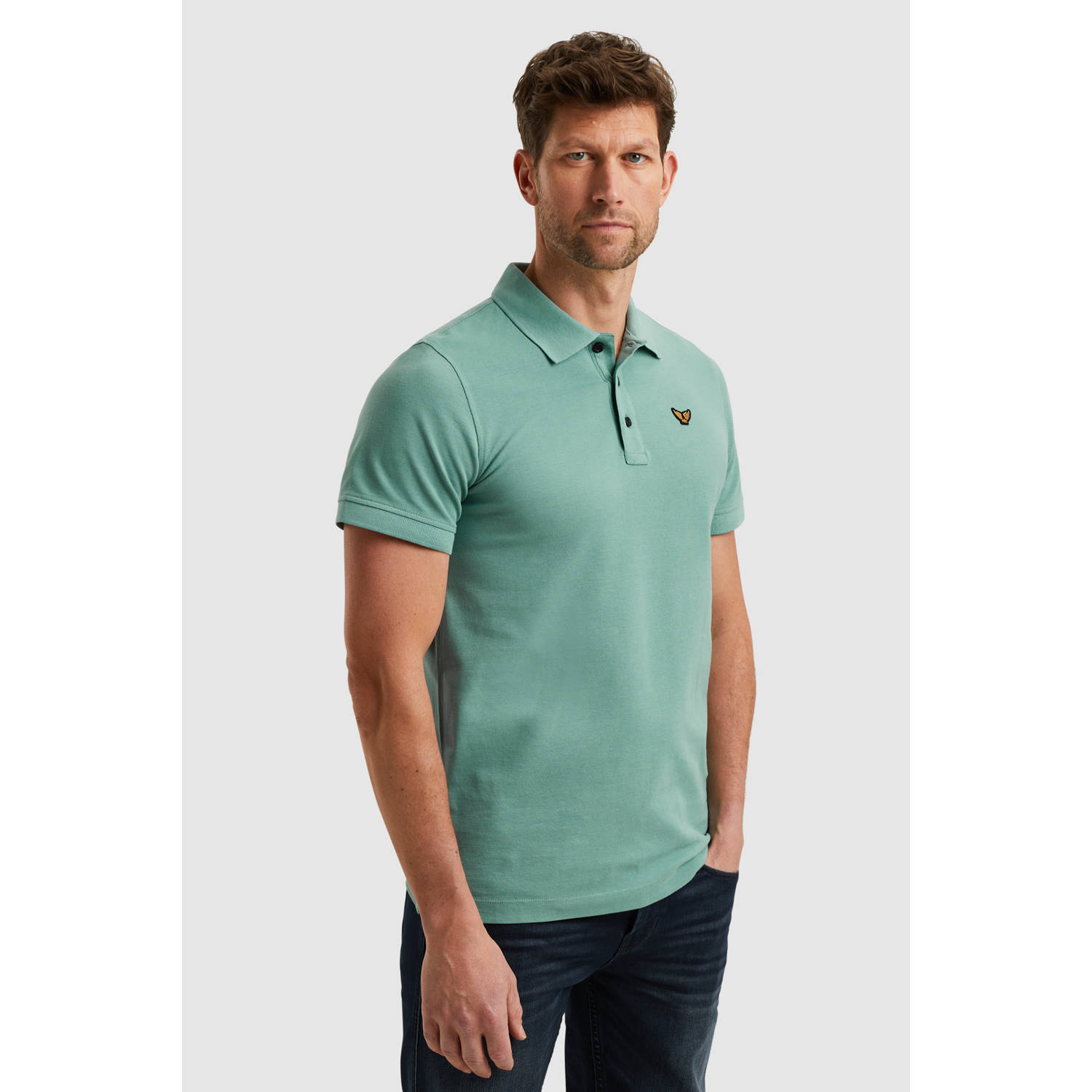 PME Legend regular polo lichtblauw