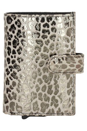 pasjeshouder Camberwell met panterprint beige
