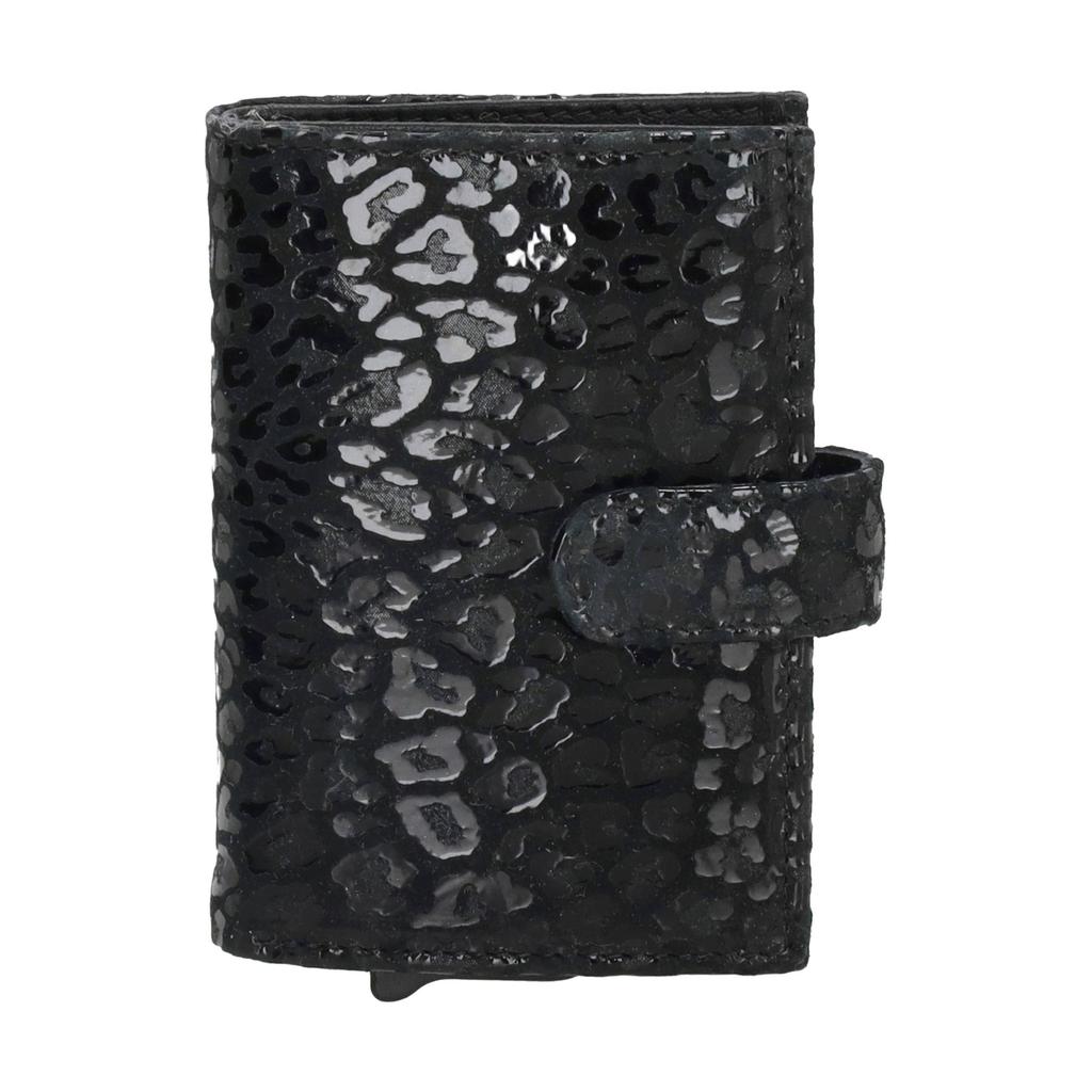 Charm London pasjeshouder Camberwell met panterprint zwart