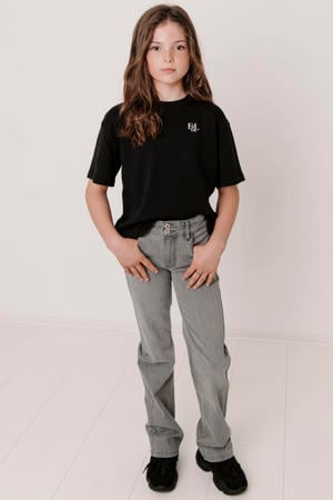 straight leg jeans light grey