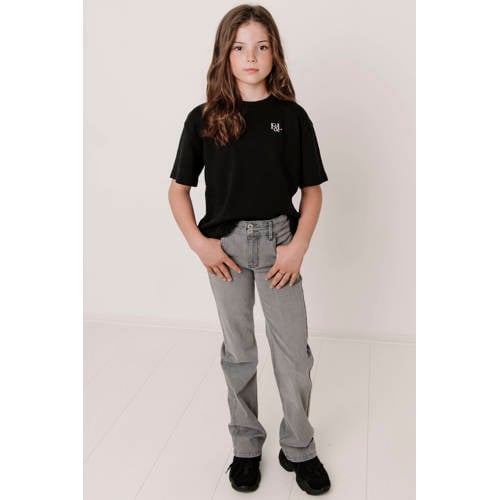 Frankie&Liberty straight leg jeans light grey afbeelding