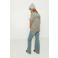 Frankie&Liberty high waist straight leg jeans light blue denim