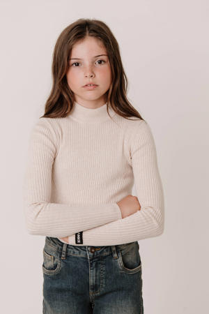 longsleeve ecru rib gebreid