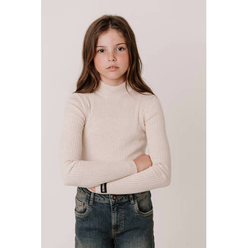 Frankie&Liberty longsleeve ecru rib gebreid afbeelding