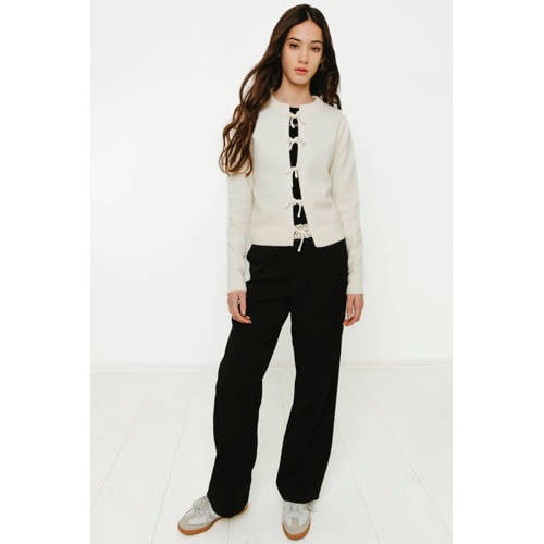 Frankie&Liberty gebreid vest ecru afbeelding
