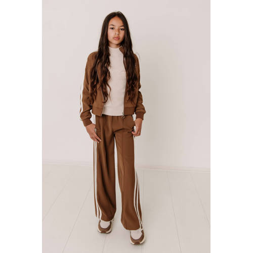 Frankie&Liberty straight casual broek bruin afbeelding