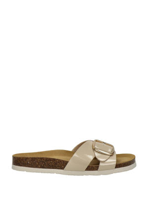   lak slippers beige