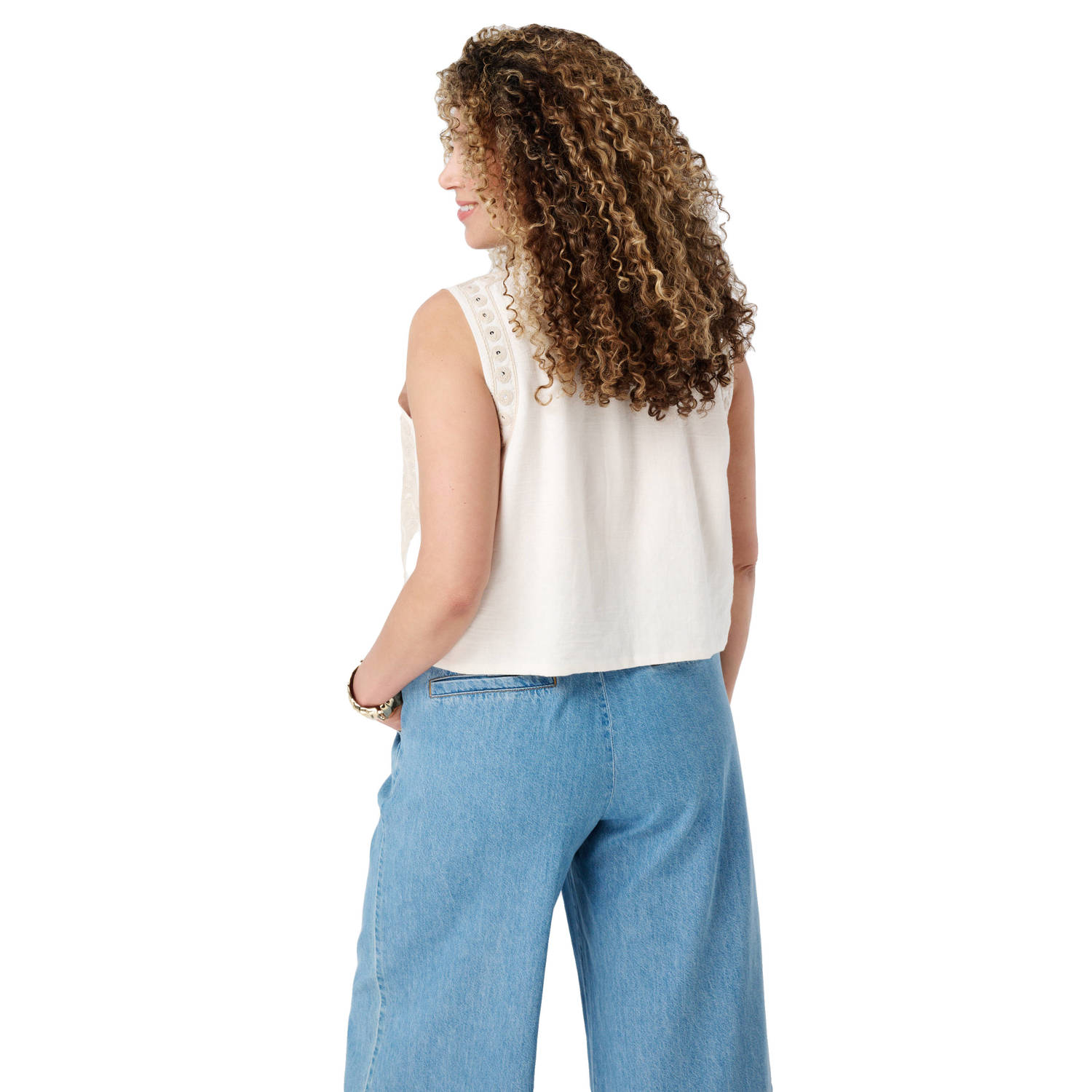 MS Mode gilet crème