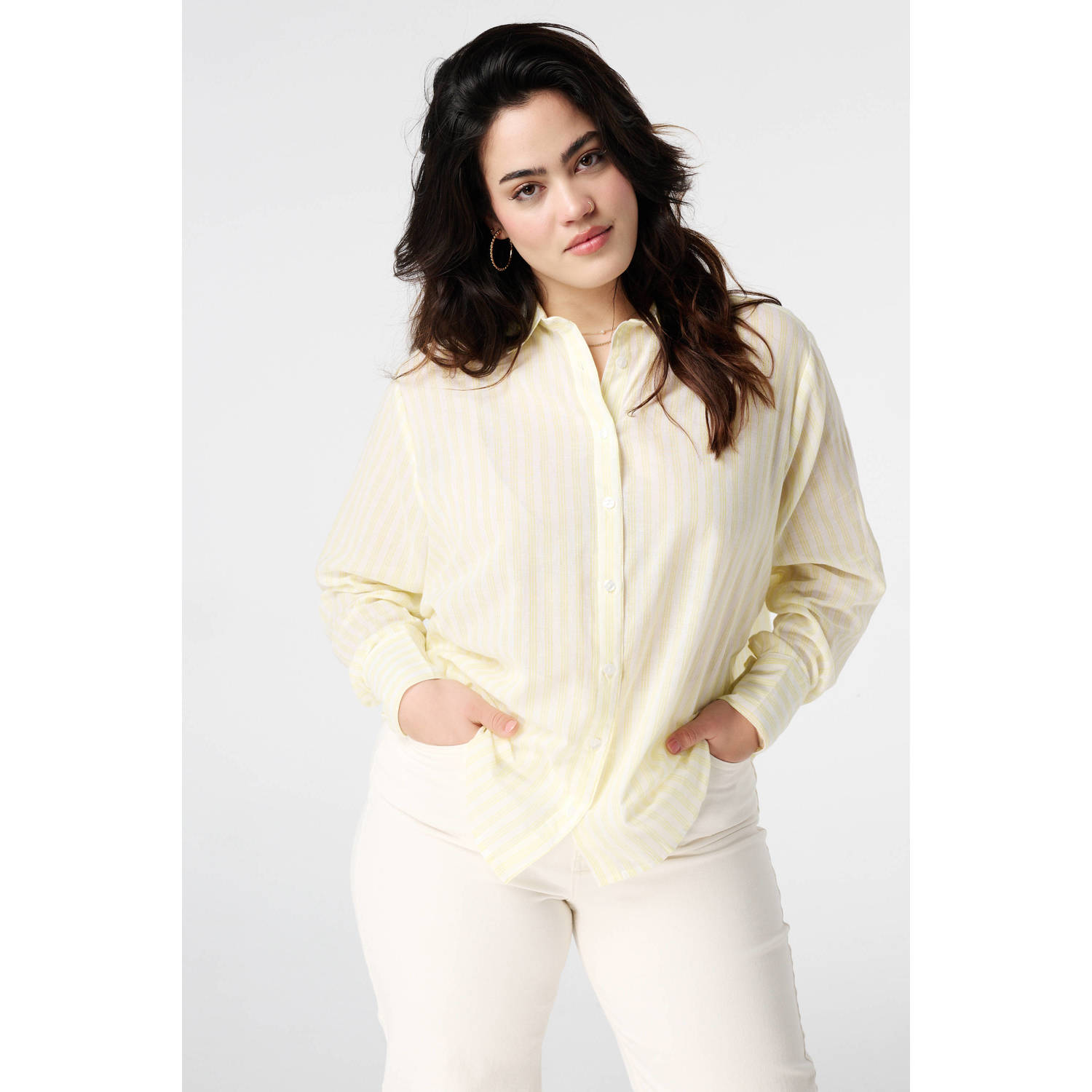 MS Mode blouse lichtgeel