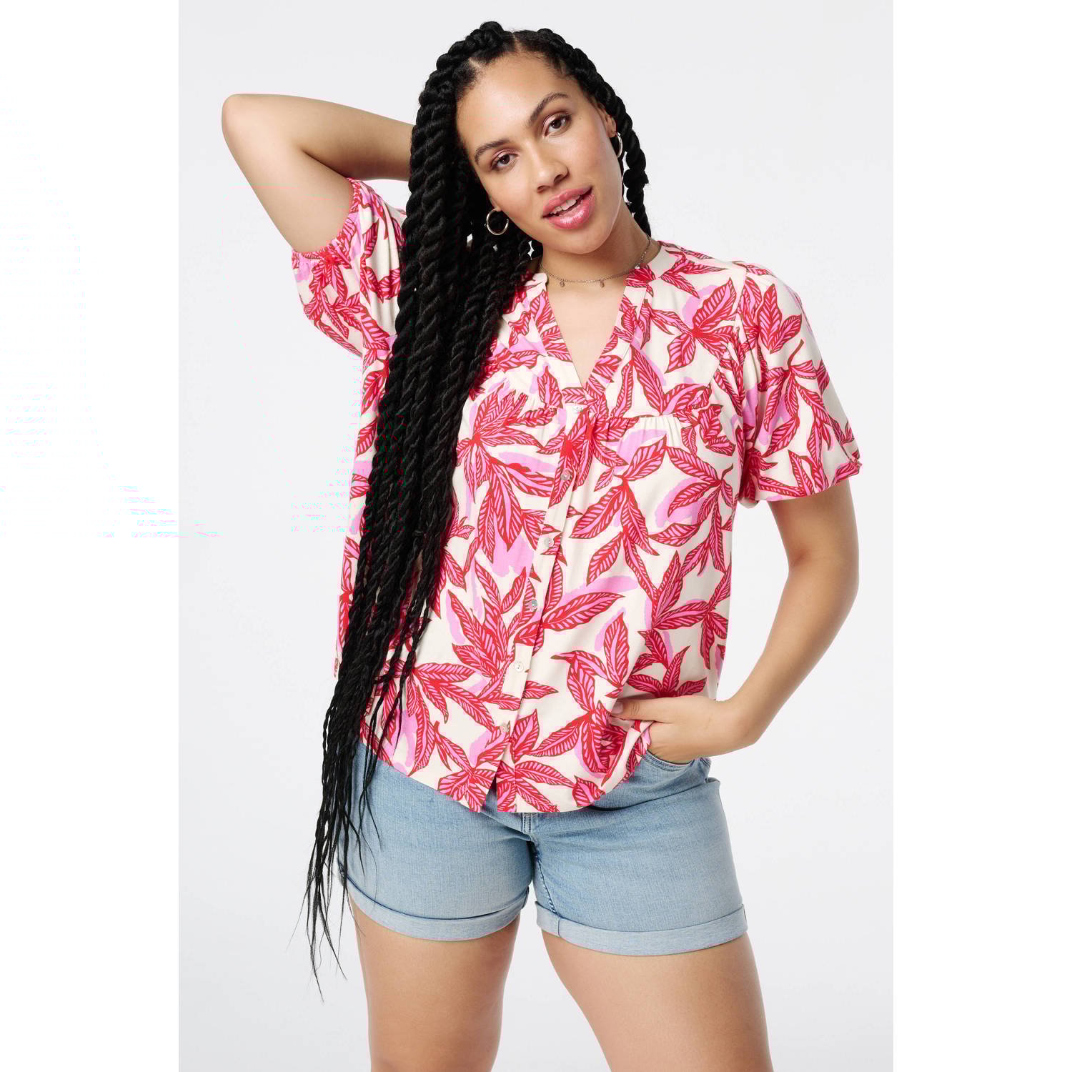 MS Mode blouse roze