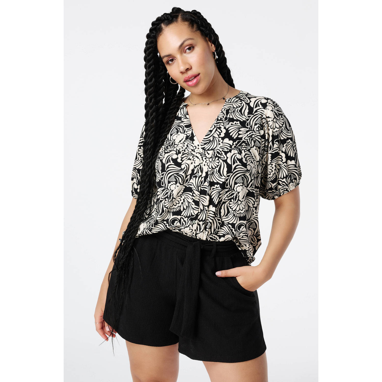 MS Mode blouse zwart