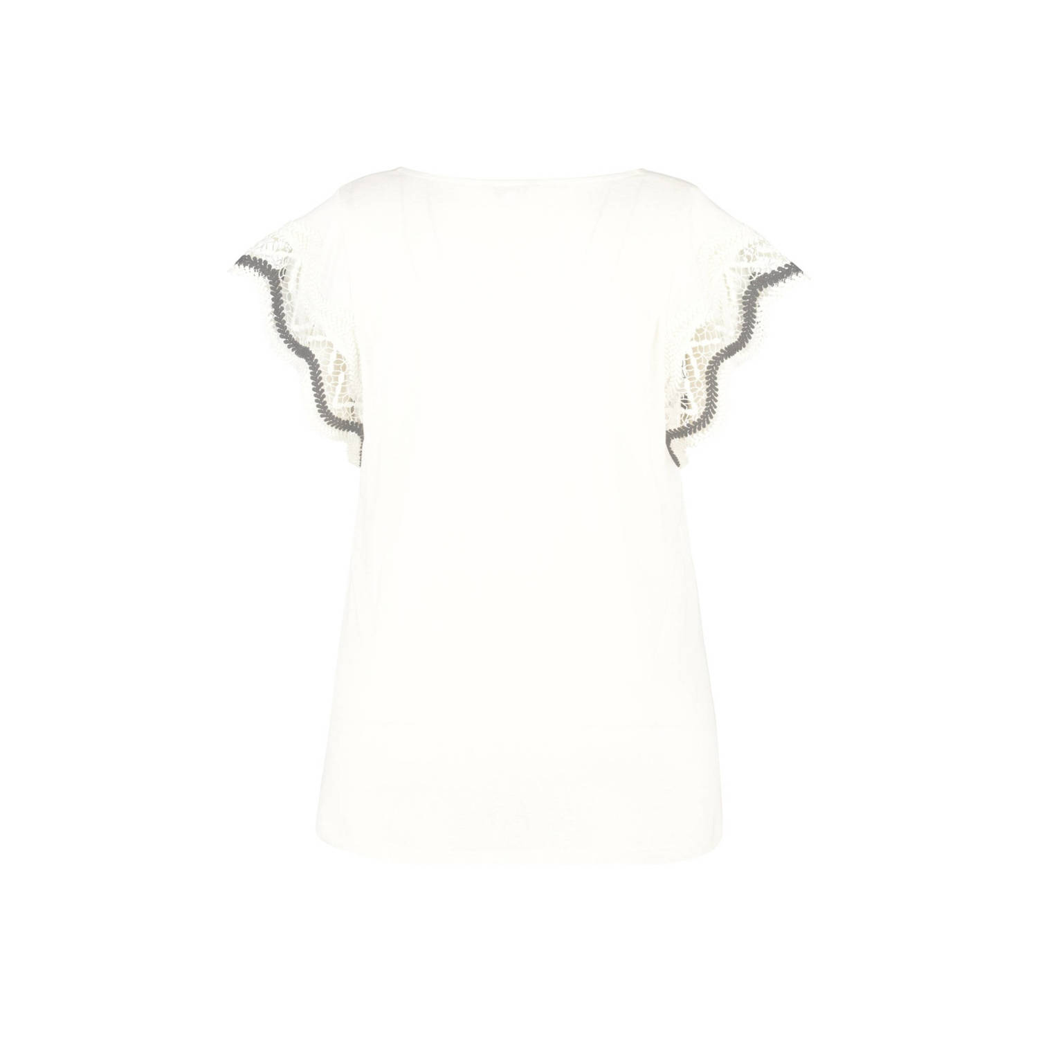 MS Mode top crème gehaakt