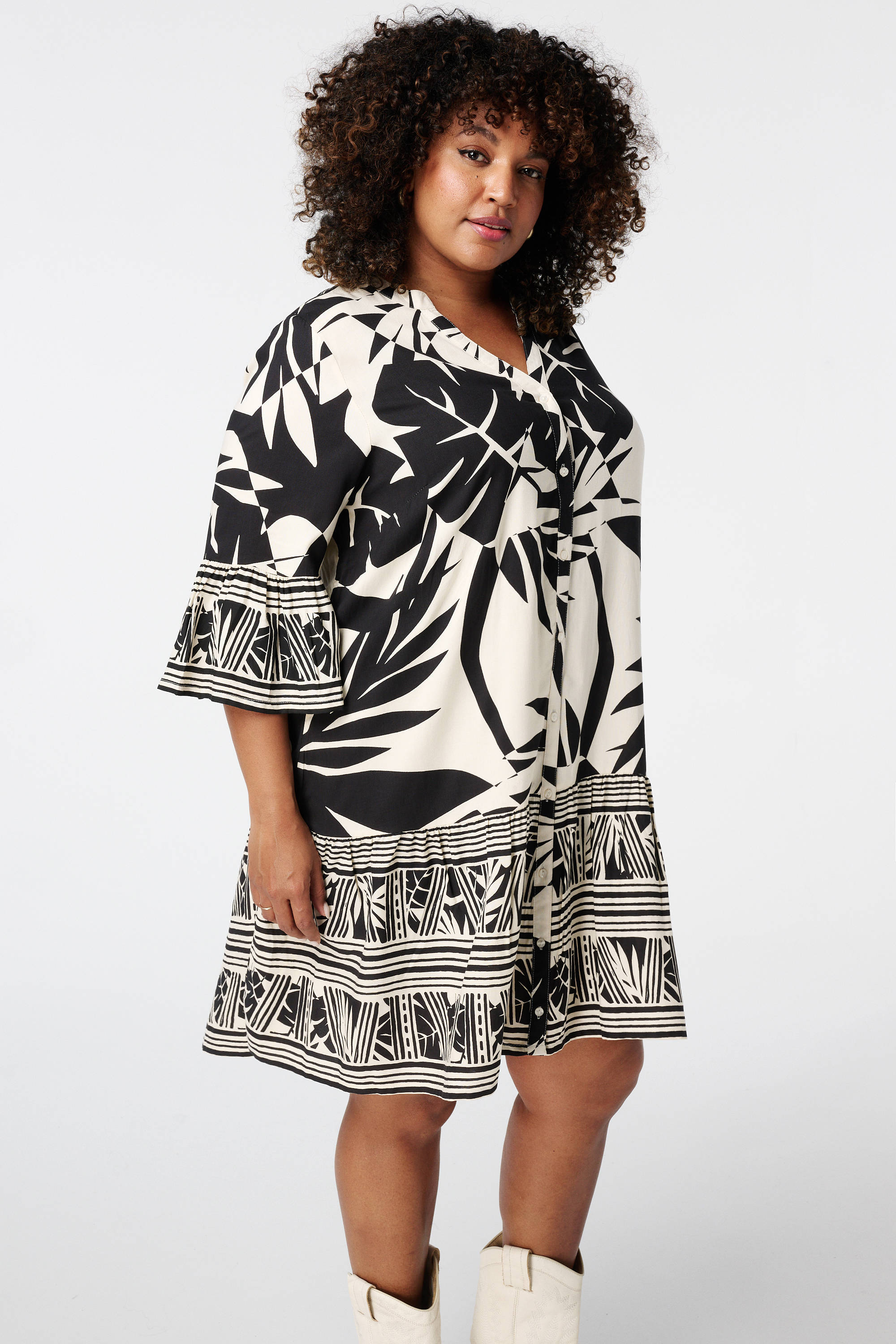 Allegra K Vintage jurk voor dames, mouwloos, hoge taille, A-lijn, midi-jurk met zakken, bruin, M