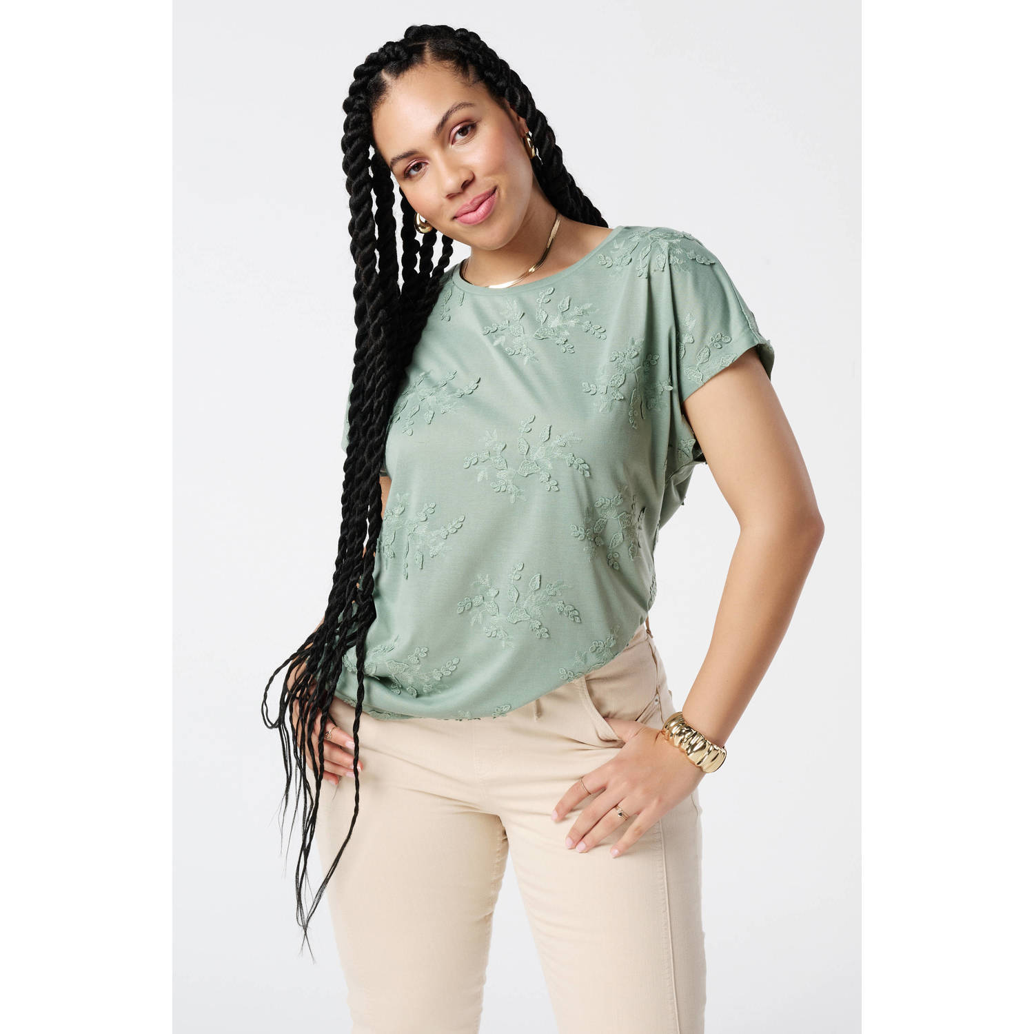 MS Mode top mintgroen