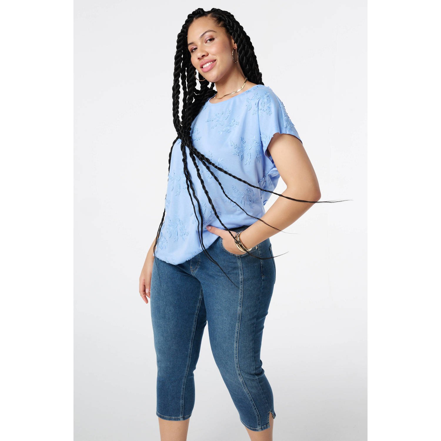 MS Mode top lichtblauw