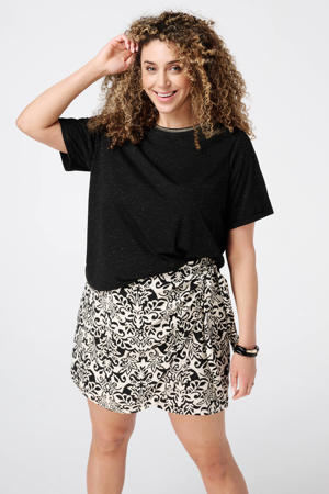top zwart met lurex