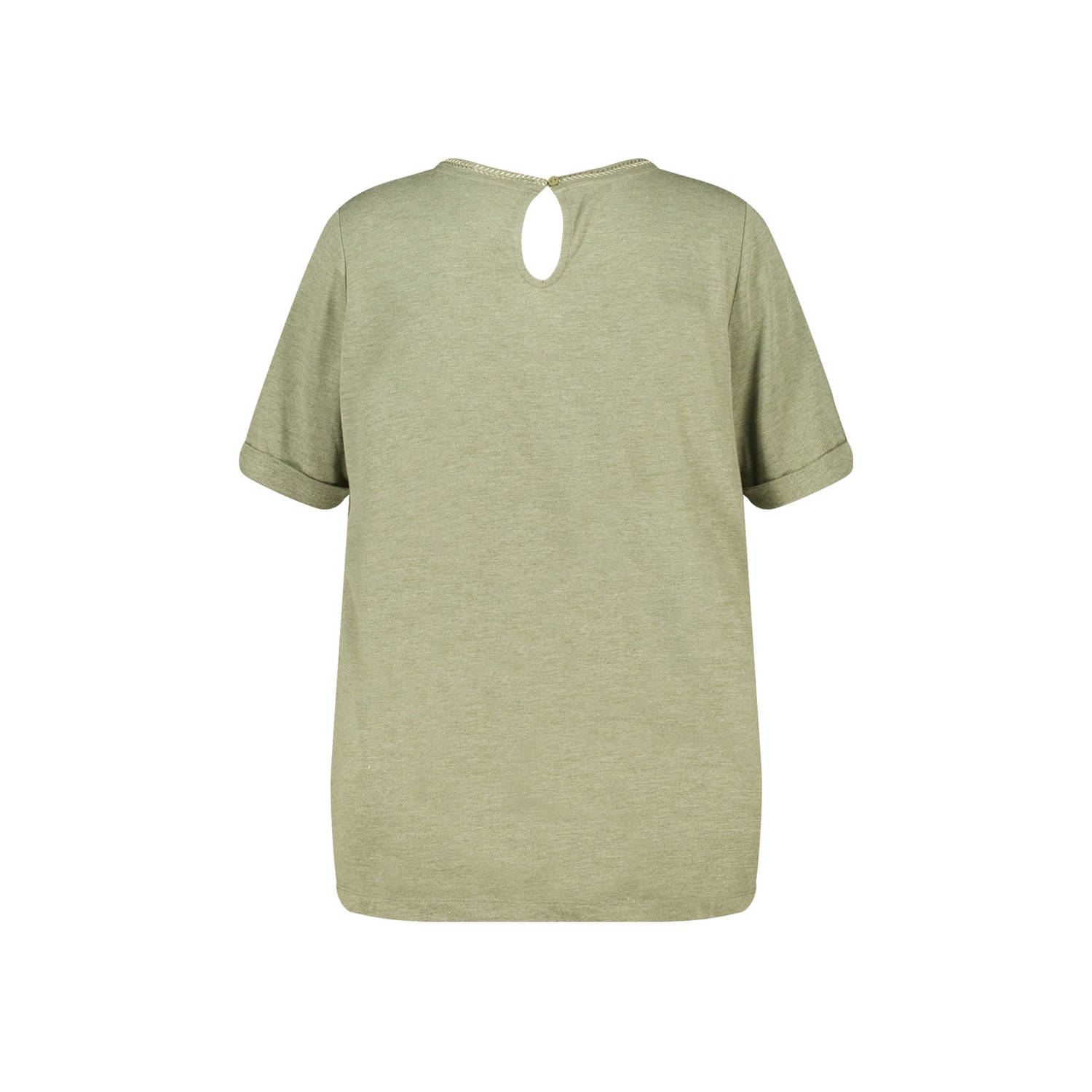 MS Mode top kaki met lurex