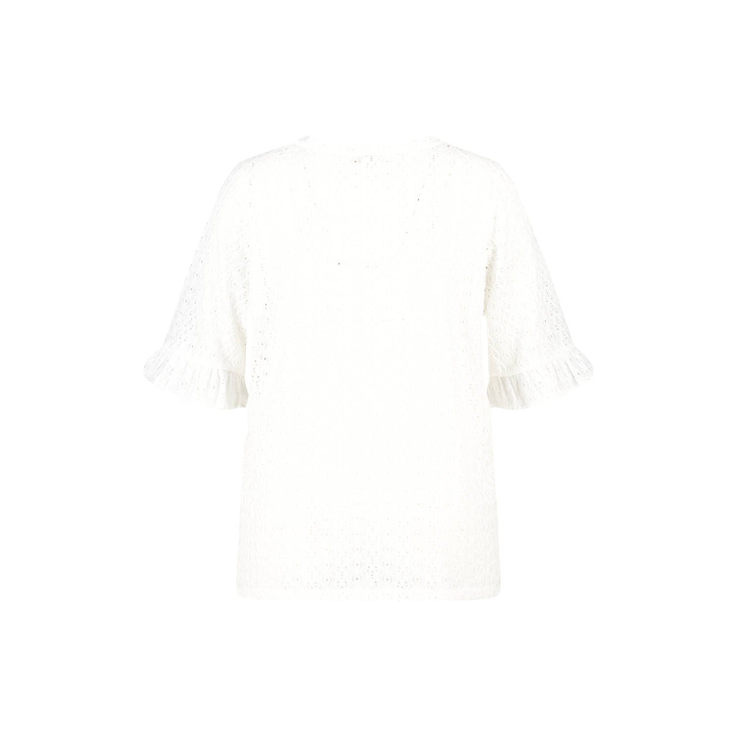 MS Mode blouse wit broderie