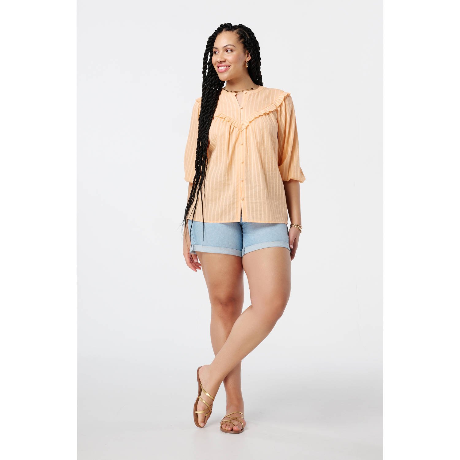 MS Mode blouse geel