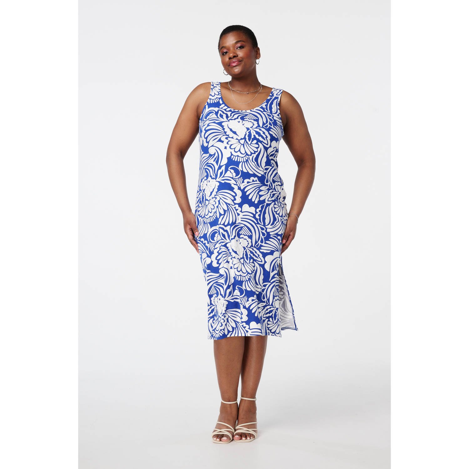 MS Mode maxi jurk blauw