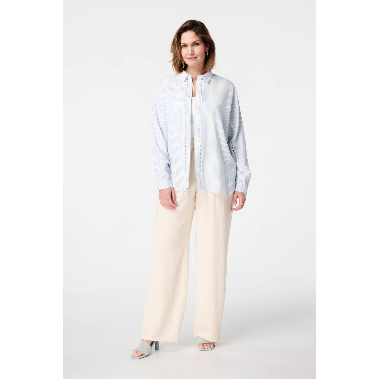 MS Mode blouse lichtblauw