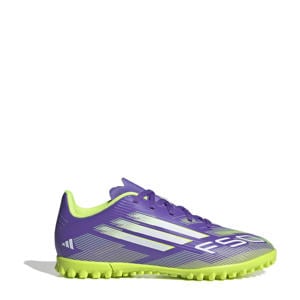 F50 Club TF junior voetbalschoenen paars/geel