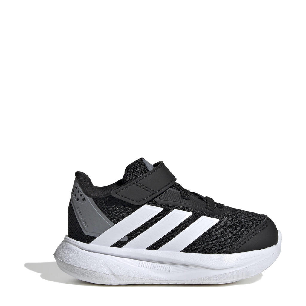 Zwart en witte jongens en meisjes adidas Sportswear Duramo SL 2 mesh sneakers met veters