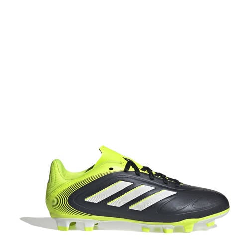 adidas Performance Copa Pure II Club FG/MG junior voetbalschoenen zwart/wit/geel afbeelding