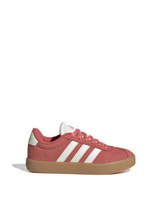 VL Court 3.0 suede sneakers koraalrood/wit