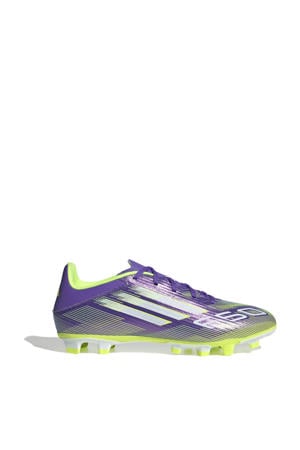 F50 Club FM/MG senior voetbalschoenen paars/wit/grijs