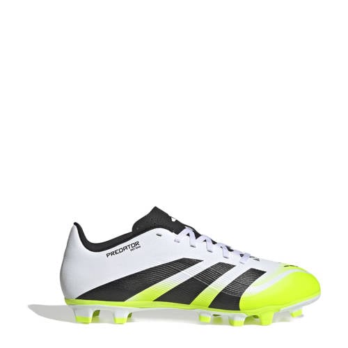 adidas Performance Predator Club FG/MG senier voetbalschoenen wit/zwart/geel afbeelding