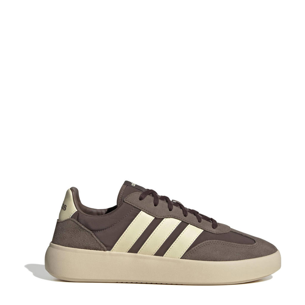 Donkerbruin en beige heren adidas Sportswear Barreda Decode sneakers van nylon-suède/voering: mesh/voetbed: eva met veters