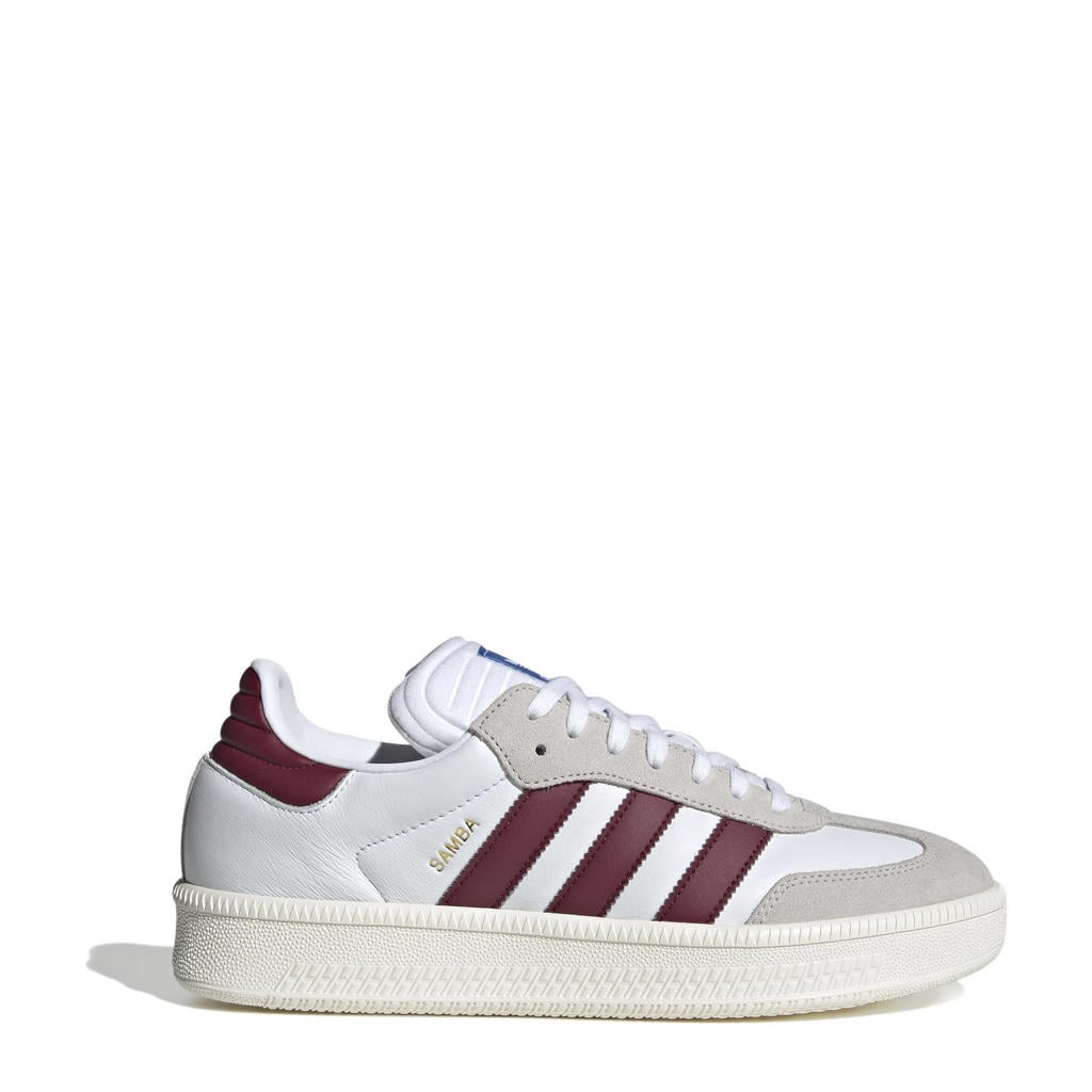 Wit en rode unisex adidas Originals Samba XLG sneakers van leer-suède/voering: mesh/voetbed: eva met veters