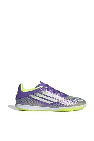 F50 Club IN senior voetbalschoenen paars/wit/geel