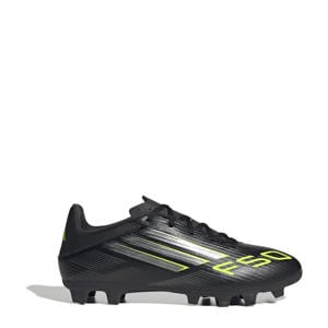 F50 Club FM/MG senior voetbalschoenen zwart/zilvergrijs/geel
