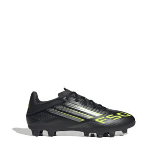 F50 Club FM/MG senior voetbalschoenen zwart/zilvergrijs/geel